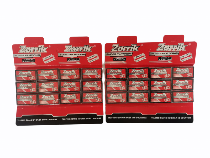 Double Edge Razor Blades Zorrik Super Platinum 120 Blades