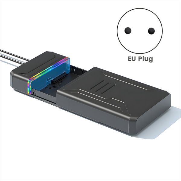 Hard Disk Enclosure Sata To Type C Hard Drive Box With Led Eu Plug