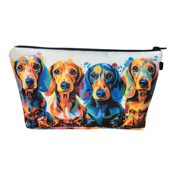 Launch Republic Daschund Print Makeup Bag