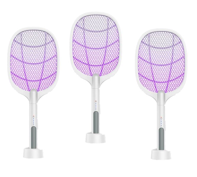 Set of 3 Mosquito Zapper Rechargeable Racket Fly Swatter