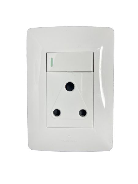 MrUL- Modern Single 16 Amp Plug Pack of 2