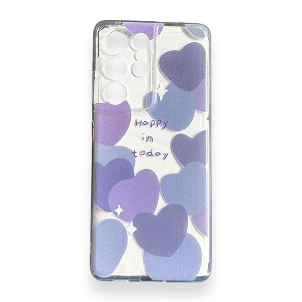 AMA Happy In Today Clear Silicone Protective Case For Samsung S21 Ultra
