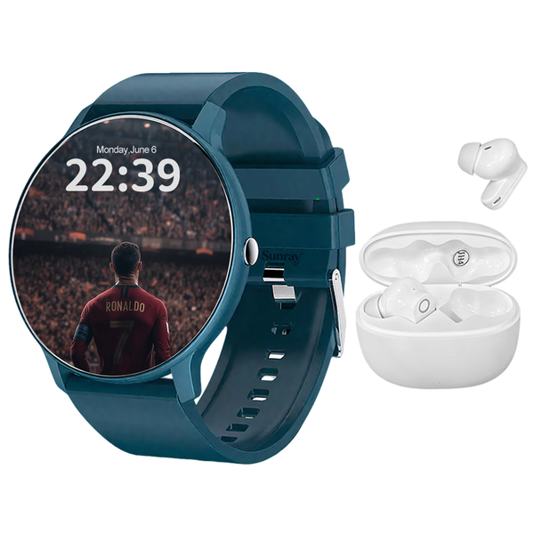 SUNRAY Smartwatch &amp; Earphones Combo - Fitness Tracker,2in1 Perfect Gift Set