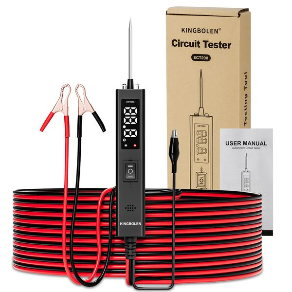 KINGBOLEN ECT200 12V&amp;24V Probe Tester With LED Screen