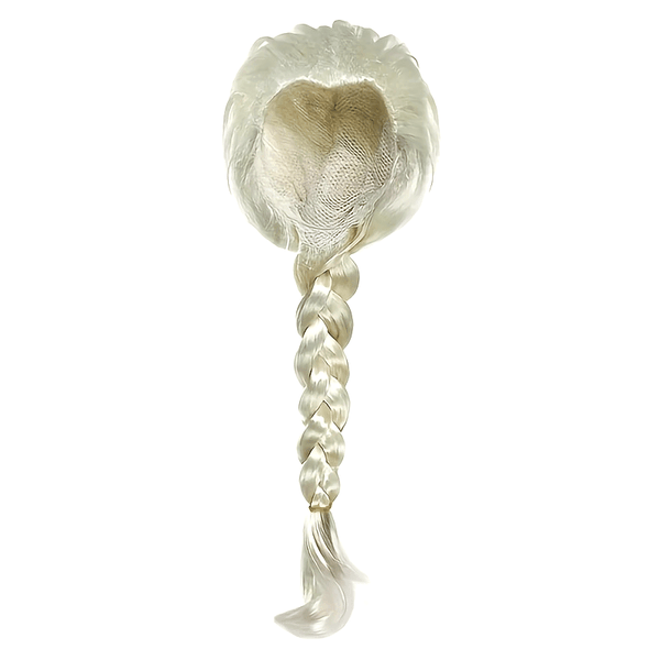 Elegant and cute light blonde braided wig