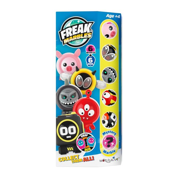 Freak Marbles Set of 6 Marbles and Skins V1