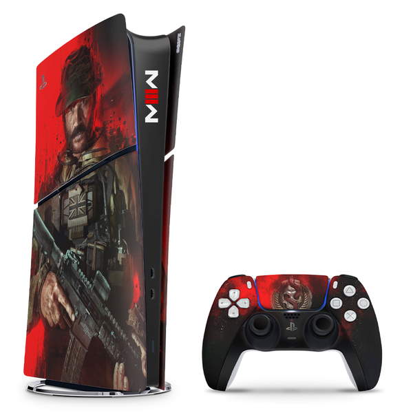 Decal Skin Compatible with PS5 Slim Digital - Modern Abstract Waves (Decal Only)