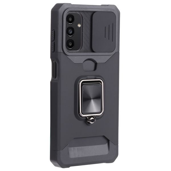 Camera Cover Shockproof Phone Case with Ring Holder Compatible with Samsung Galaxy A04 - Samsung Galaxy A04