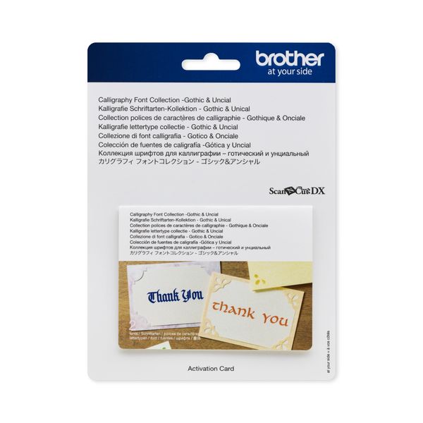 Brother CADXCLGFP01 - Calligraphy Font Collection Activation Card