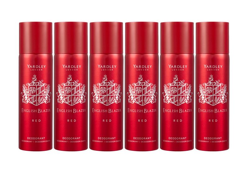 Yardley English Blazer Red Deodorant 6 x 125ml