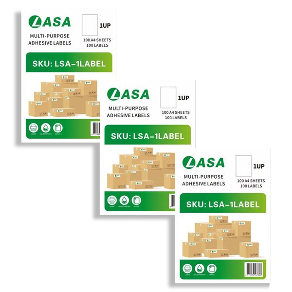 1 UP Label A4 Adhesive