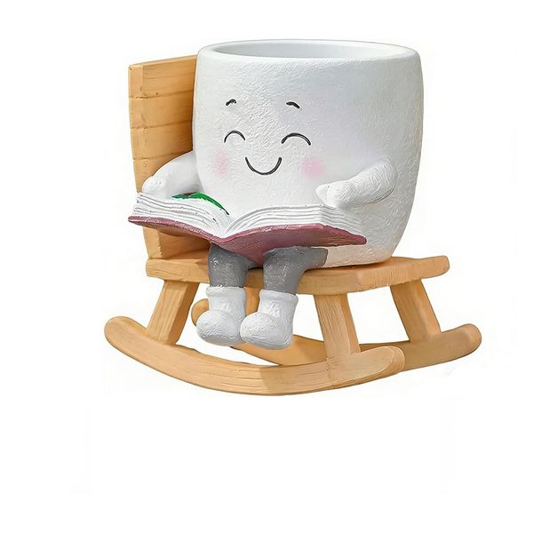 The Smiling Face Ornaments Can Serve As Flowerpots