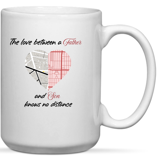 Love Between Father &amp; Son Birthday Father's Day Christmas Gift Mug