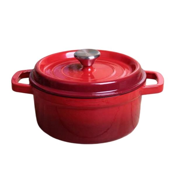 24cm Cast Iron Pot with Lid (24j)