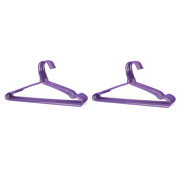 2 Pack (10 Piece) Sparkly Space-Saving Hangers - Glitter Coated Metal