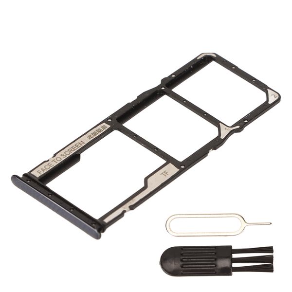 Dual SIM Card Tray compatible with Redmi Note 10 Black