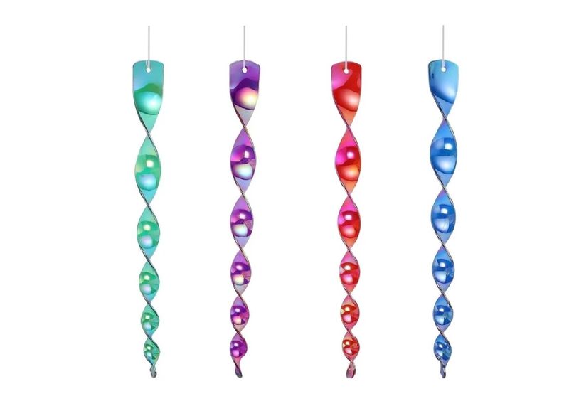 Wind Chime Twister Metallic 64cm