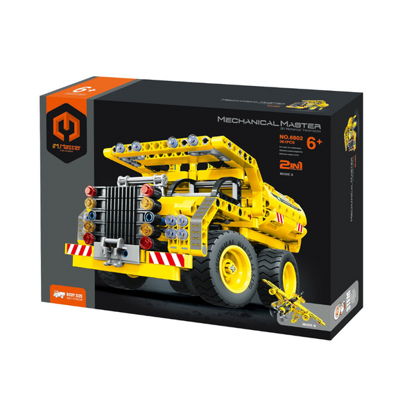 2 in 1 Dump Truck and Aircraft Construction Set - 361 pieces