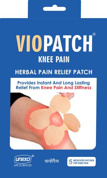 5 Large Patches Viopatch - Knee Pain Herbal Pain Relief