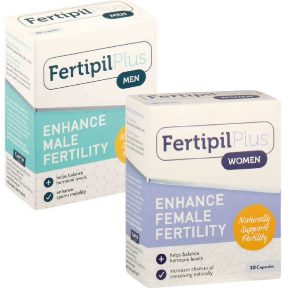 Fertipil Plus Male and Female Fertility Combo Pack - 30 Capsules Each ...