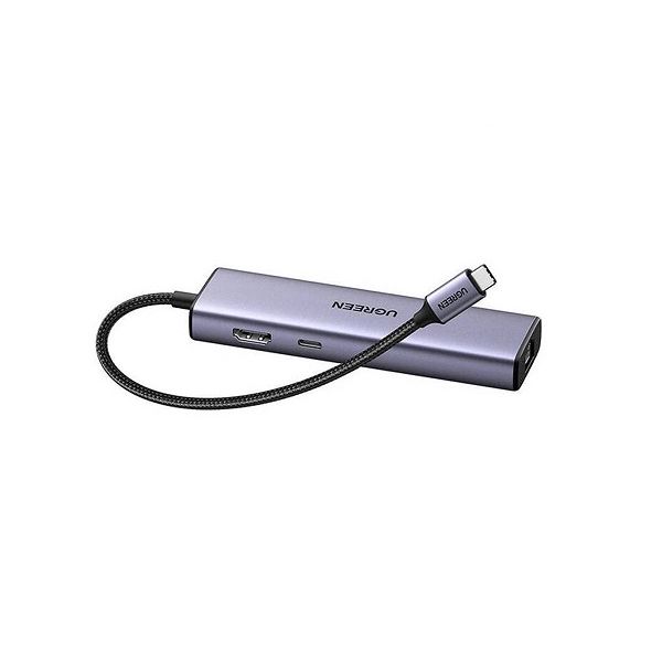 UGreen 45000 USBC 6in1 Dock With HDMI+2USB+1USBC+RJ45-GY