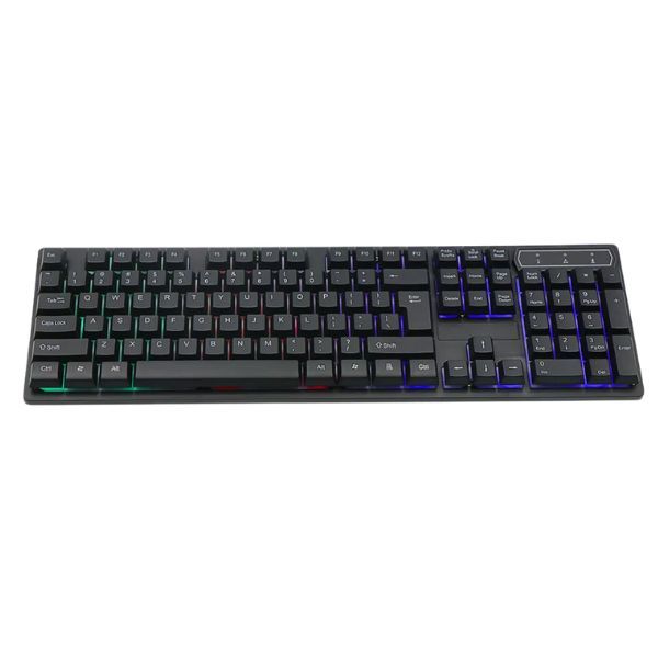 KR-6300 Wired Suspension Cap RGB Backlight Gaming Keyboard