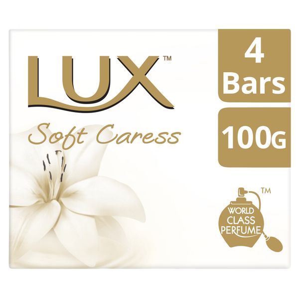 LUX Soft Caress Cleansing Bar Soap 4x100g