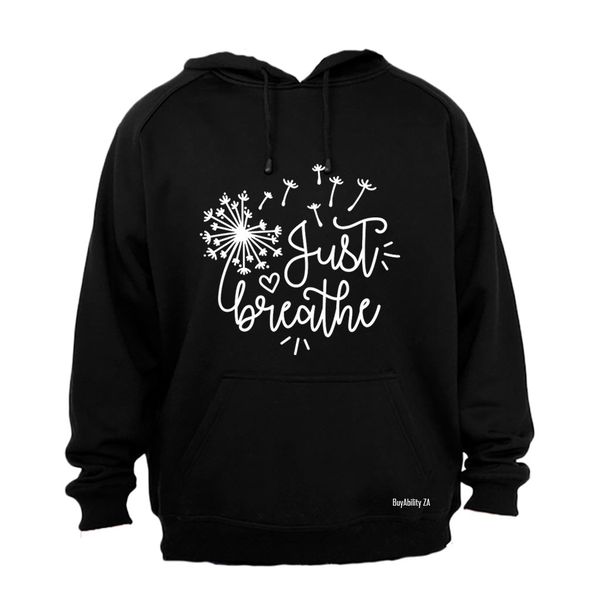 Just Breathe - Ladies - Hoodie - Grey