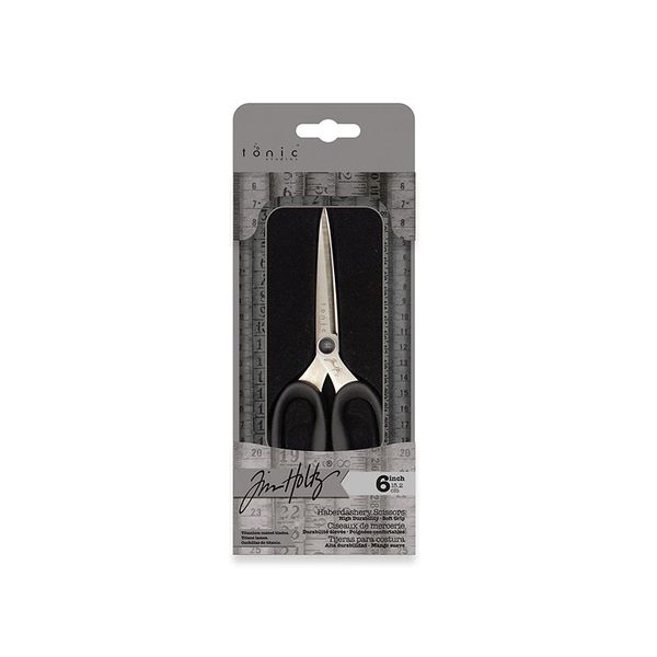 Tim Holtz Haberdashery Scissors 6" in tin