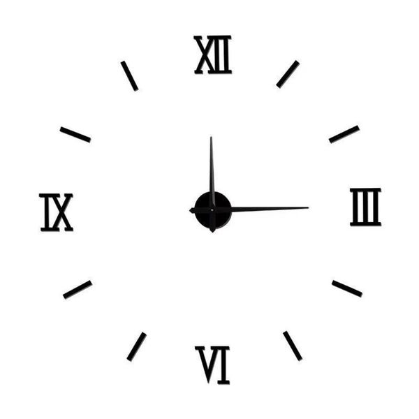 40cm DIY Acrylic Wall Clock - Glow-in-the-Dark &amp; 3 Colors, Silent, No-Drill
