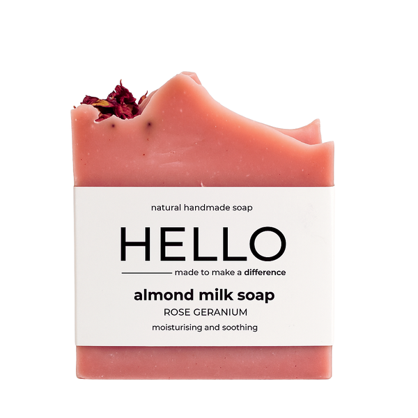 Hello Almond Milk Soap - Organic Handmade Moisturising Luxury Wash Bar
