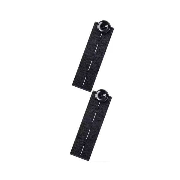 Adjustable Waistband Extenders for Pregnant Women - Black - 2Pack