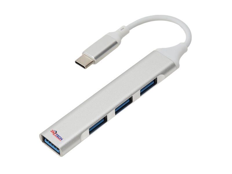 ZATECH Type C USB Hub 4-Port - 1 Type C TO 4 port USB 3.0 HUB - Adapter OTG