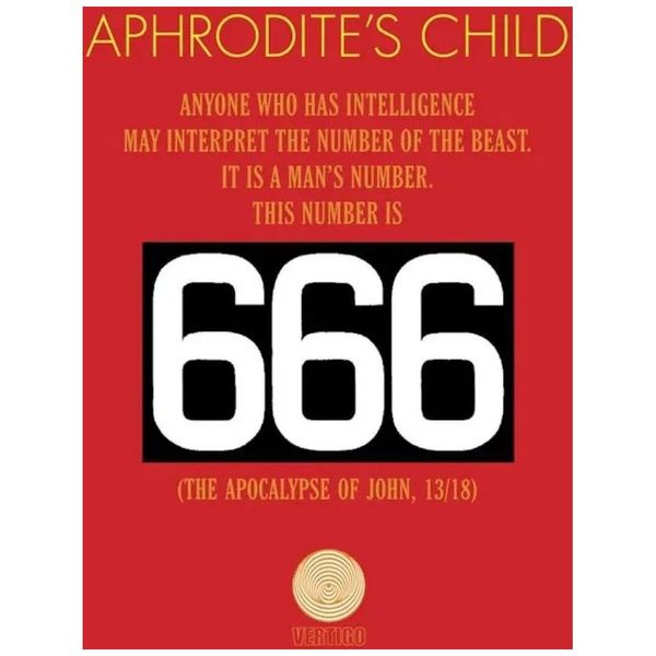Aphrodite's Child - 666 (The Apocalypse Of John 13/18) 2LP Red Vinyl Ltd Ed