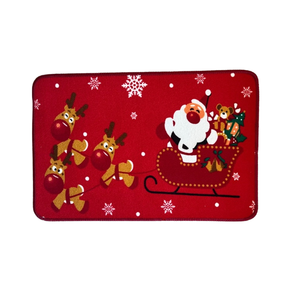Home Decor Holiday Christmas Themed Doormat Rug - Merry Christmas