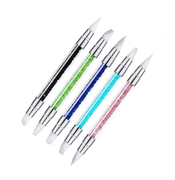 5 Pcs Nail Art Sculpture Pen Acrylic Dual Tipped Brushes