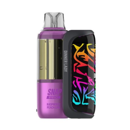 Dinner Lady Snap ProX 35kPuffs Disposable Vape Kit50mg-Raspberry Peach Lime Image