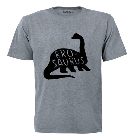 Bro-Saurus! - Kids T-Shirt - Grey