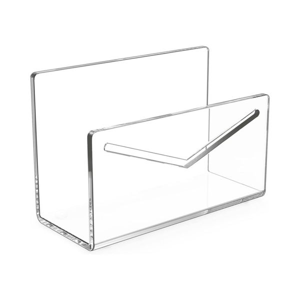 Mail Holder Acrylic Mail Sorter For Desk Envelope Holder Organizer