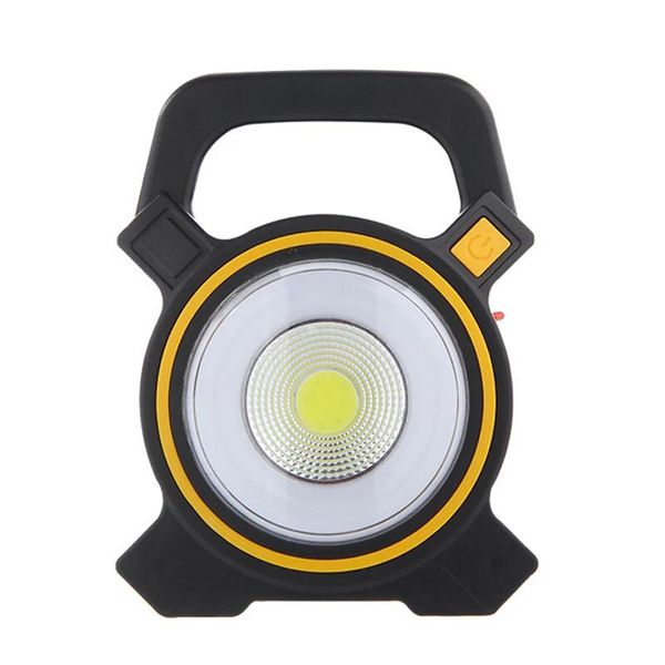 Solar Powered USB Rechargeable COB Work Light With DC USB Cable