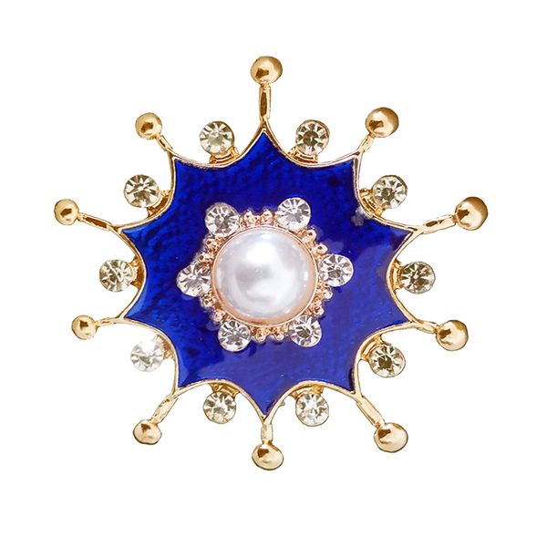 Crystal Geometry Sun Brooch For Women