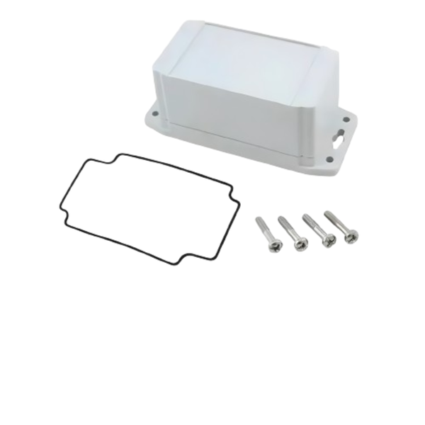 1555C2F42GY Polycarbonate Enclosure Flanged Lid 120x66x62mm IP67 Grey
