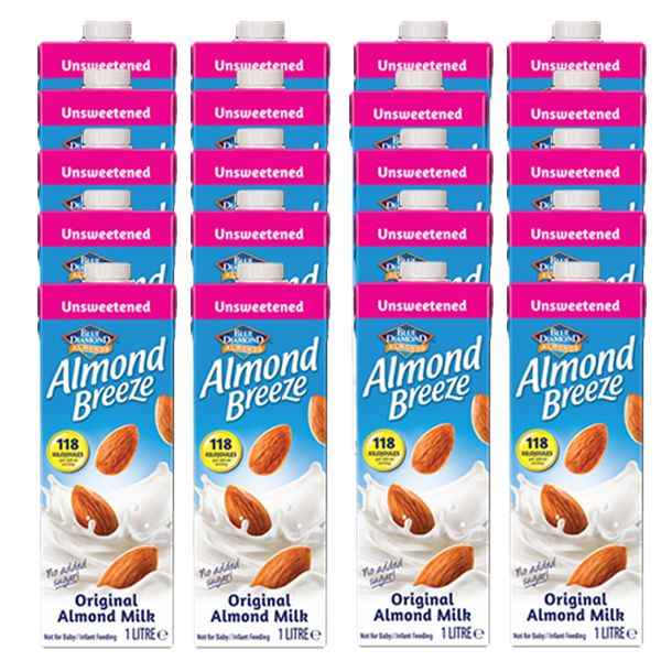 Almond Breeze Almond Milk Unsweetened - 20 x 1L