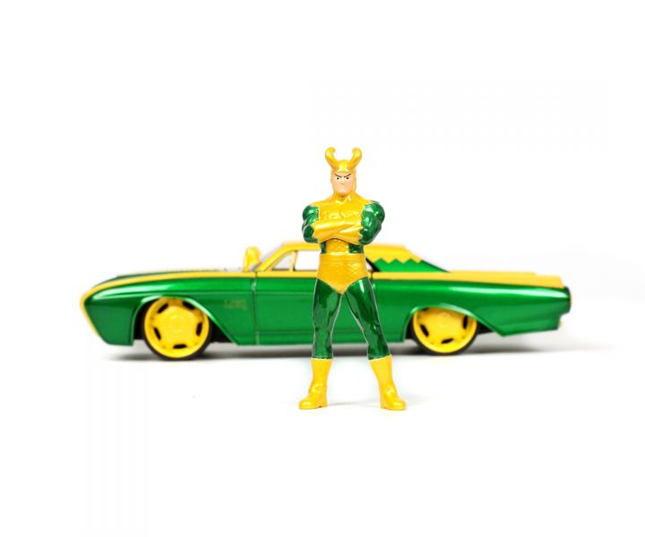 Jada - Ford Usa - Thunderbird with Marvel Loki 1963
