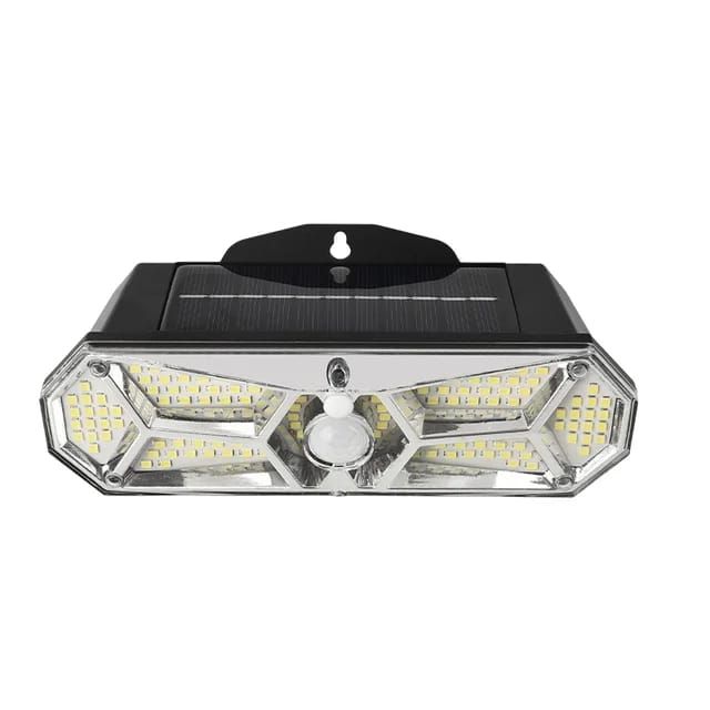 Rechargeable Waterproof Solar Powered Wall 126COB Light With Sensor Motion