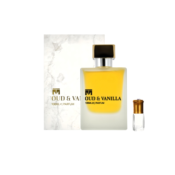 Oud &amp; Vanilla Eau de Parfum - 100ml + Perfume Oil Gift