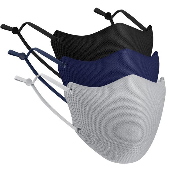 Sophie Moda-Single-piece Unifibre Extra Thick and Firm Face Masks (3 Pack) V2