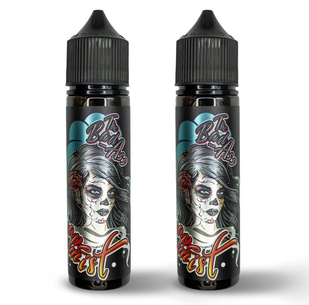 2 x Vape Juice 9mg Peanut Butter Caramel The Bad-Ass 60ML - Vape Mist