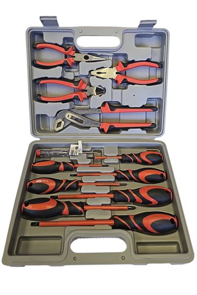 Insulated Electrician Tool Set - 12 Piece