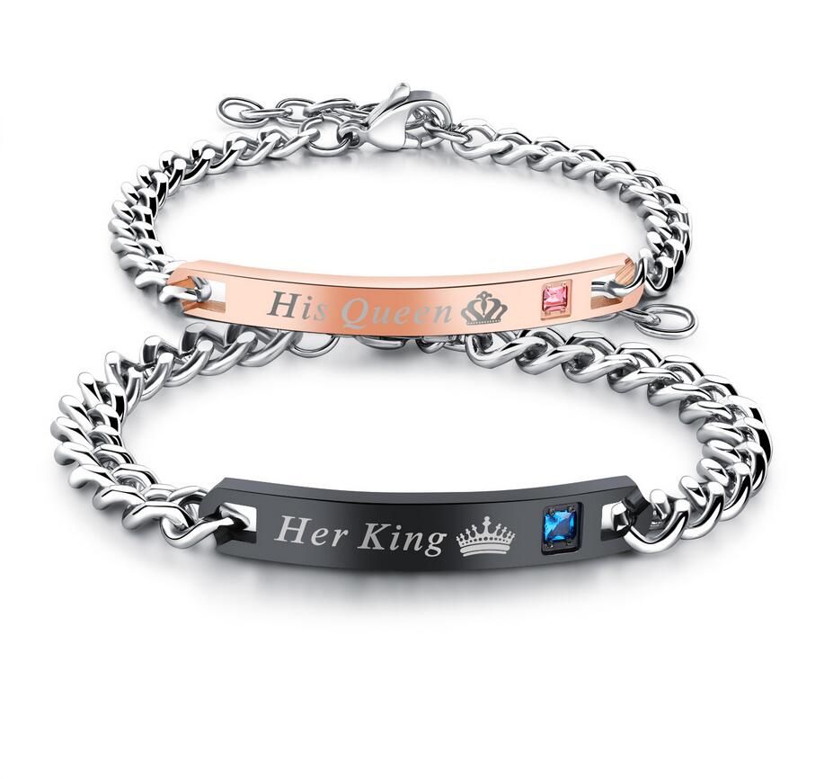 Lee Corp Her King, His Queen Couple Bracelets For Loved ones Shop